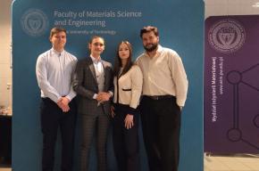 Jakub, Dominik, Karolina i Łukasz z KN Biomaterials